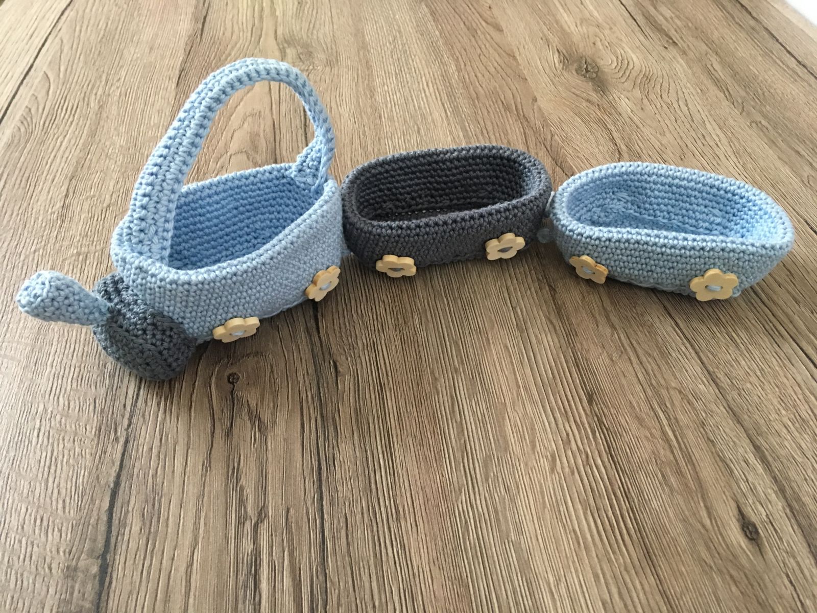 Blog-Inhaltsbild für 'kostenlose Häkelanleitung, Utensilo Zug'