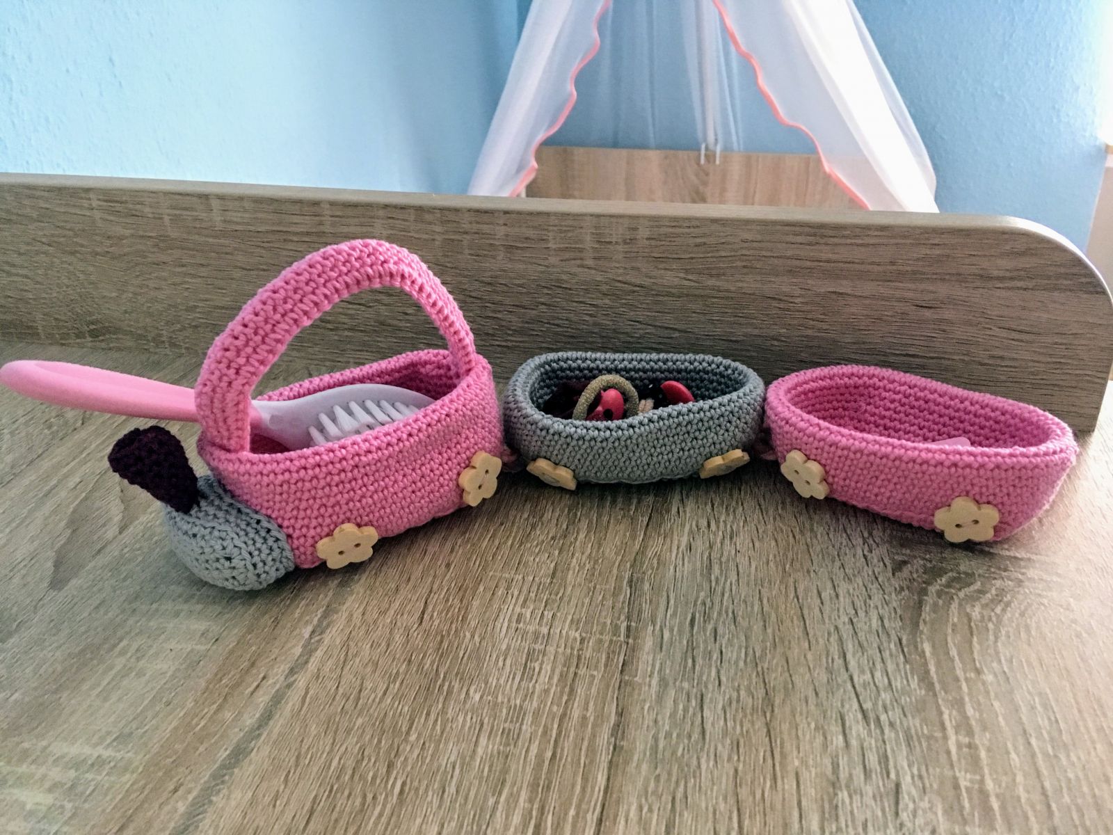 Blog-Inhaltsbild für 'kostenlose Häkelanleitung, Utensilo Zug'