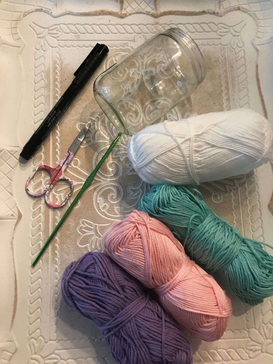 Blog-Inhaltsbild für 'Häkel- & Bastelanleitung für Einhorn Glas'