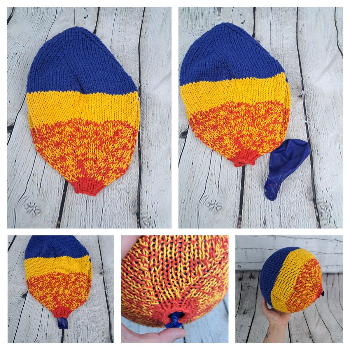 Blog content image for 'Free Knitting Pattern Balloon cover for kids'