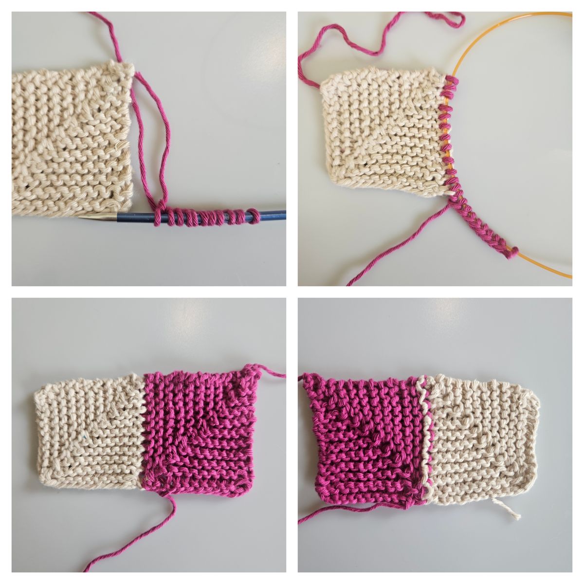 Blog-Inhaltsbild für 'Wie man Mitred Squares strickt: ein Tutorial für Anfänger'