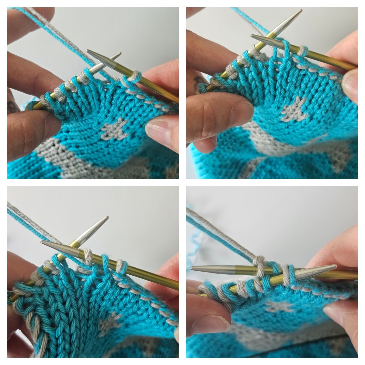 Blog-Inhaltsbild für 'Kostenlose Strickanleitung: Topflappen im Sommersturm-Design inklusive ausführlicher Erklärung der Fadenhaltung'