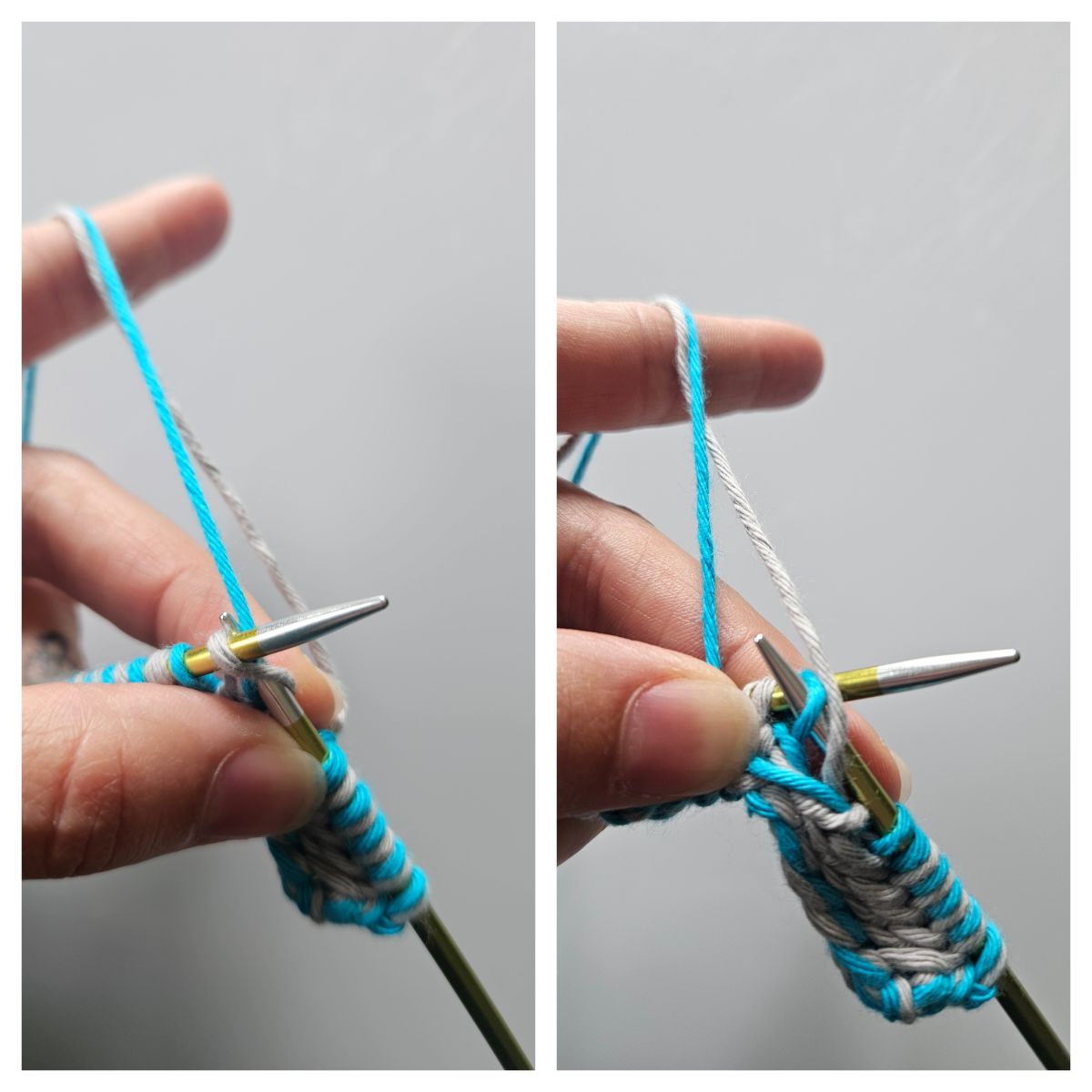 Blog-Inhaltsbild für 'Kostenlose Strickanleitung: Topflappen im Sommersturm-Design inklusive ausführlicher Erklärung der Fadenhaltung'
