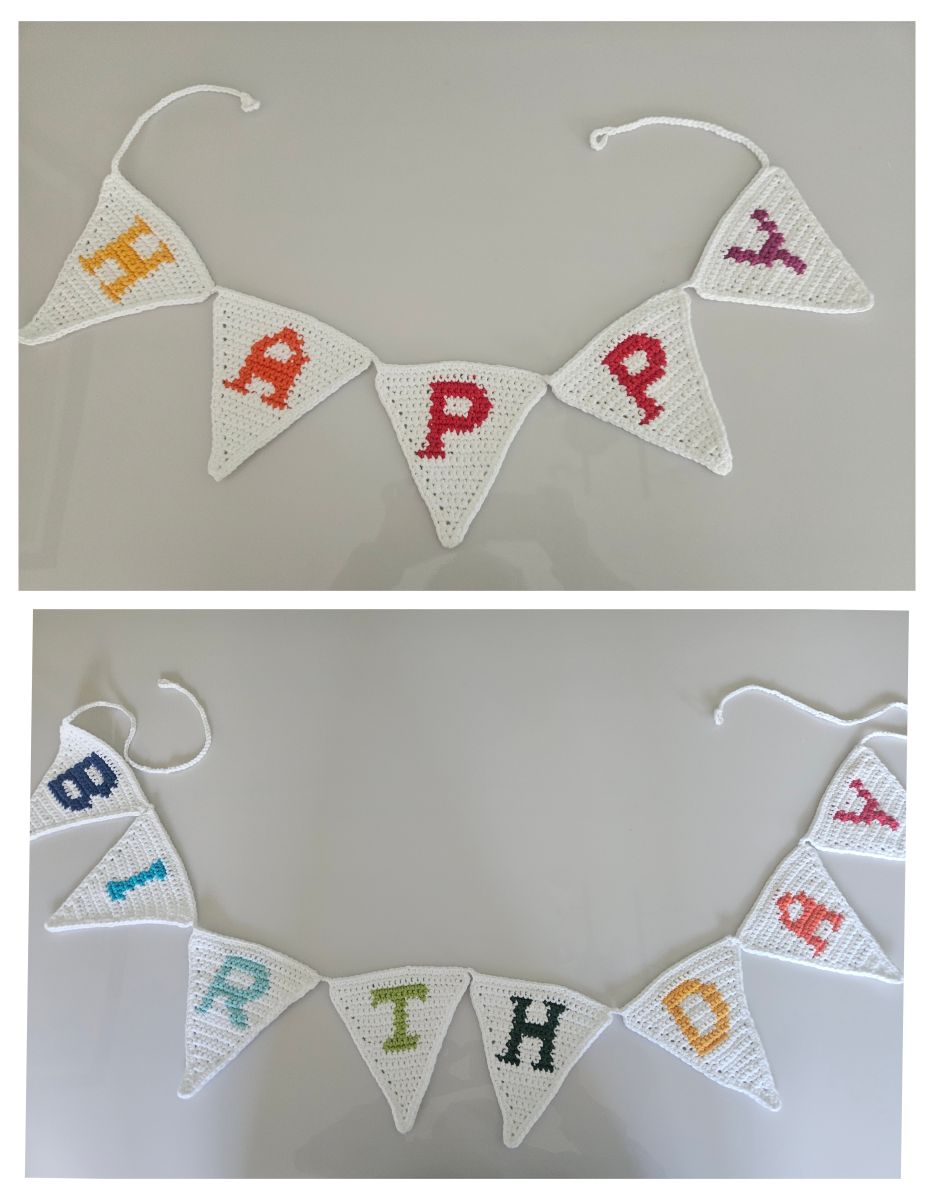 Blog content image for 'Free Crochet Pattern for a Happy Birthday Banner'