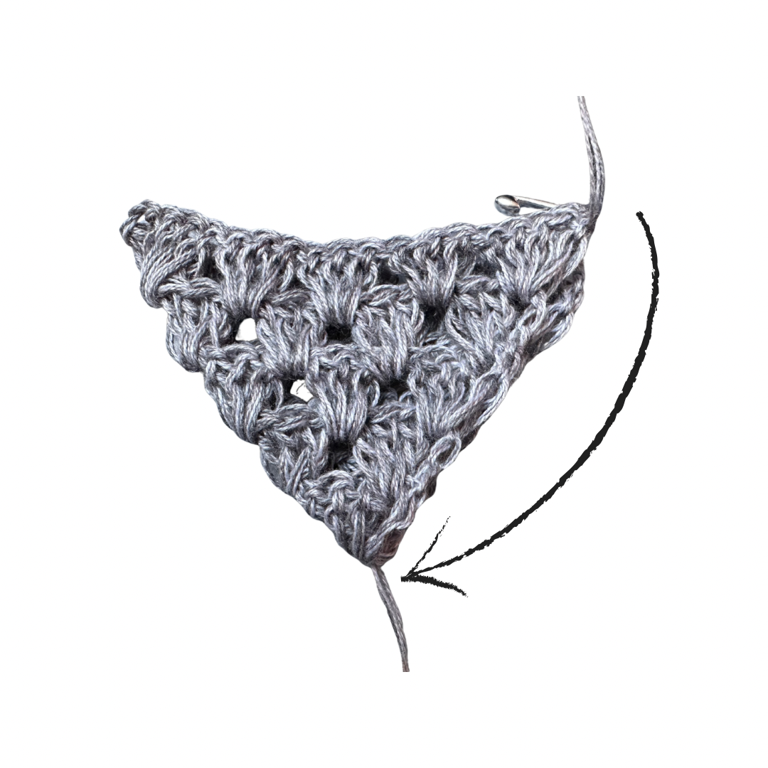 Blog-Inhaltsbild für 'Half-Granny mal anders: Ein schnelles Lesezeichen aus Garnresten (Gratisanleitung)!'