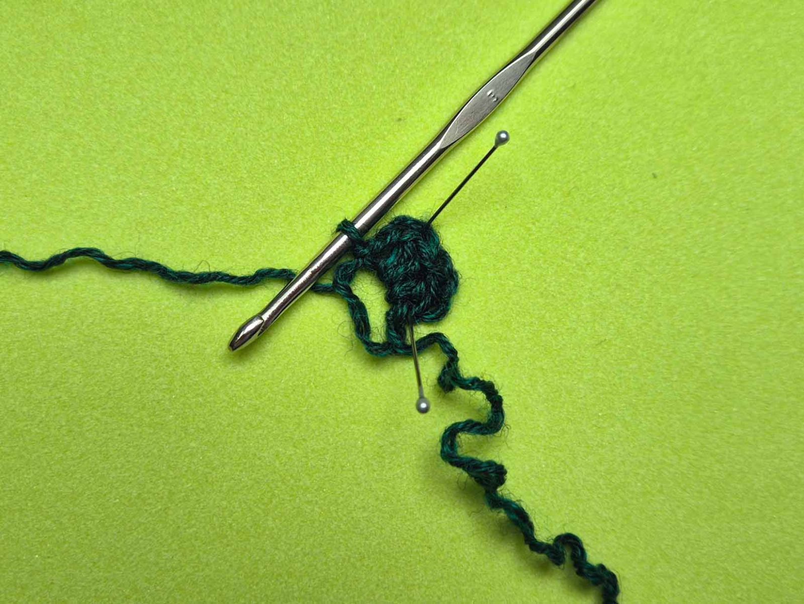 Das erste Blatt des Kleeblattes wird gezeigt.