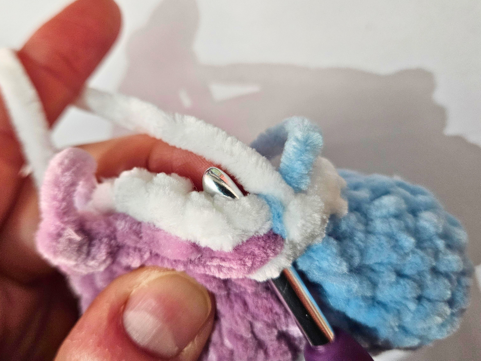 Blog content image for 'Crochet a Sakura – a soft cherry blossom made with chenille yarn'