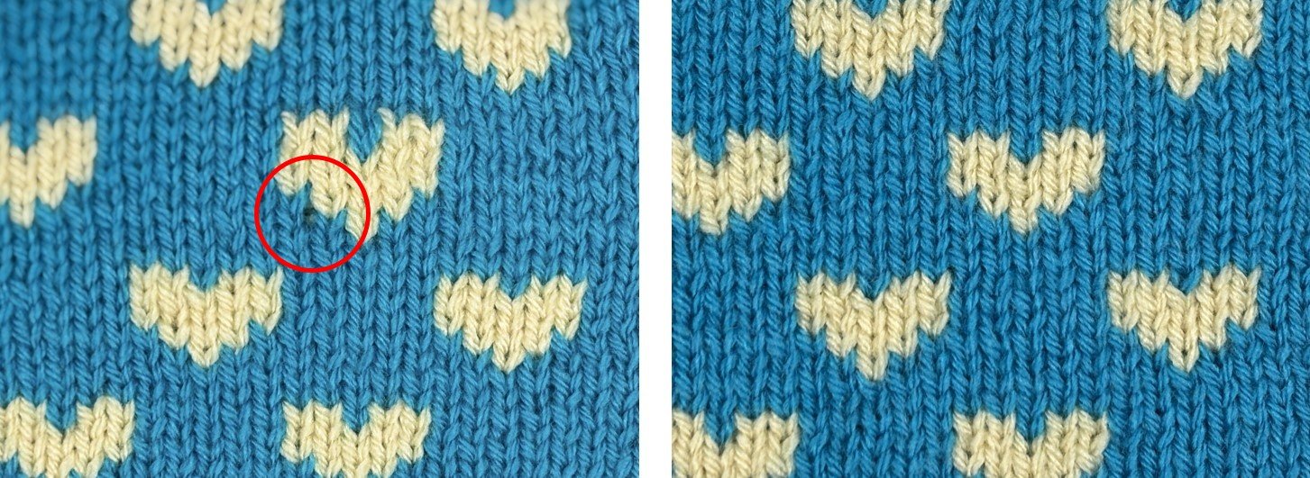 Blog-Inhaltsbild für 'Doubleface stricken ohne Frust: Die häufigsten Fehler und wie du sie einfach korrigierst'