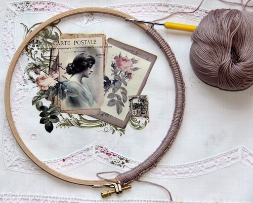 Blog-Inhaltsbild für 'Kostenlose Anleitung: So wird aus einem alten Stickring ein origineller Bilderrahmen!'