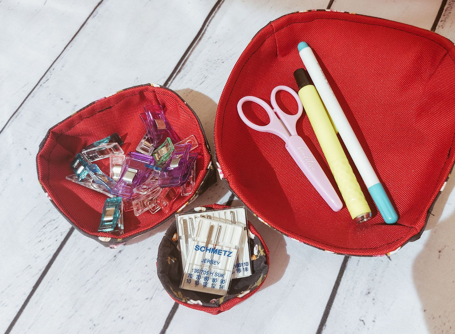 Blog-Inhaltsbild für 'Schale aus Stoff nähen - Praktisches Utensilo'