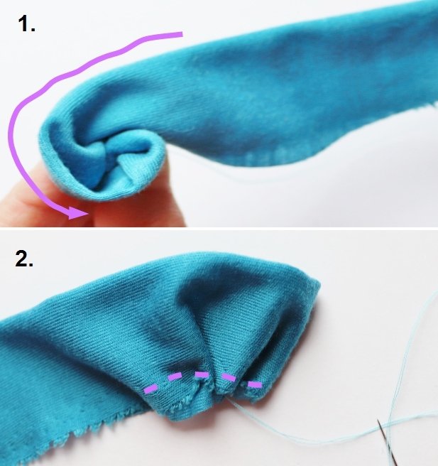 Blog-Inhaltsbild für 'Frühlingshafte Blütenbrosche aus Resten von Jersey, Filz und Tüll: Basteln mit Kindern'