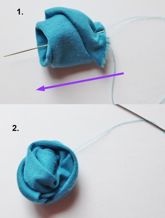 Blog-Inhaltsbild für 'Frühlingshafte Blütenbrosche aus Resten von Jersey, Filz und Tüll: Basteln mit Kindern'