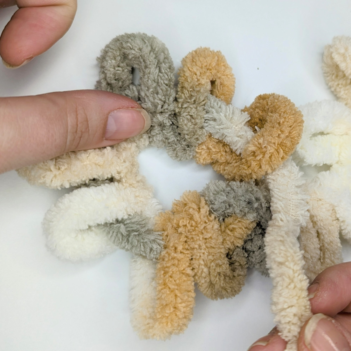 Rundenanschlag Faden komplett durchgezogen