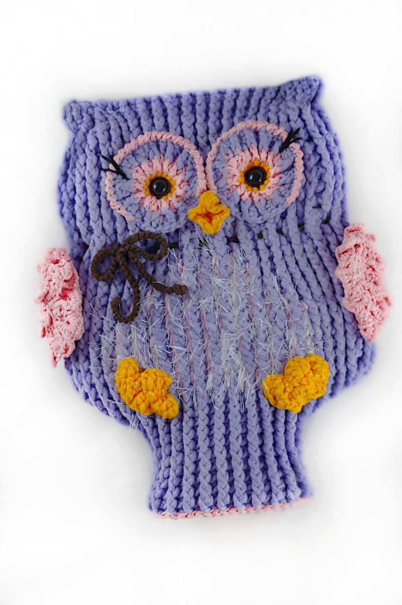 Blog-Inhaltsbild für 'Kuschelige Eulen-Wärmflasche häkeln'