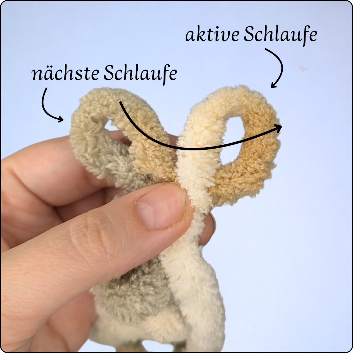 Blog-Inhaltsbild für 'Häkeln mit Schlaufengarn: Die wichtigsten Maschen & Techniken'