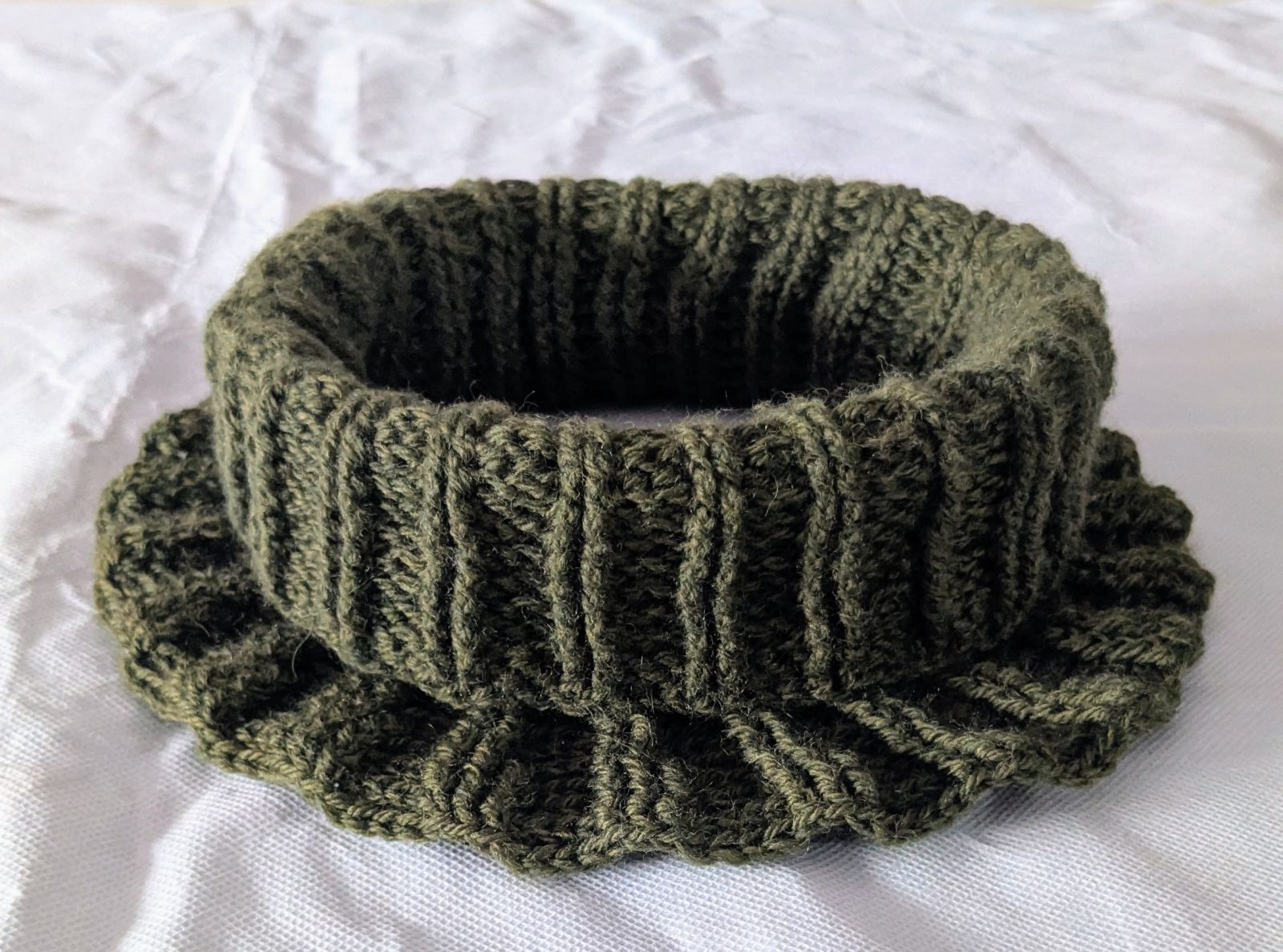 Blog-Inhaltsbild für 'Einfacher Schalkragen gehäkelt mit vielen Reliefstäbchen'