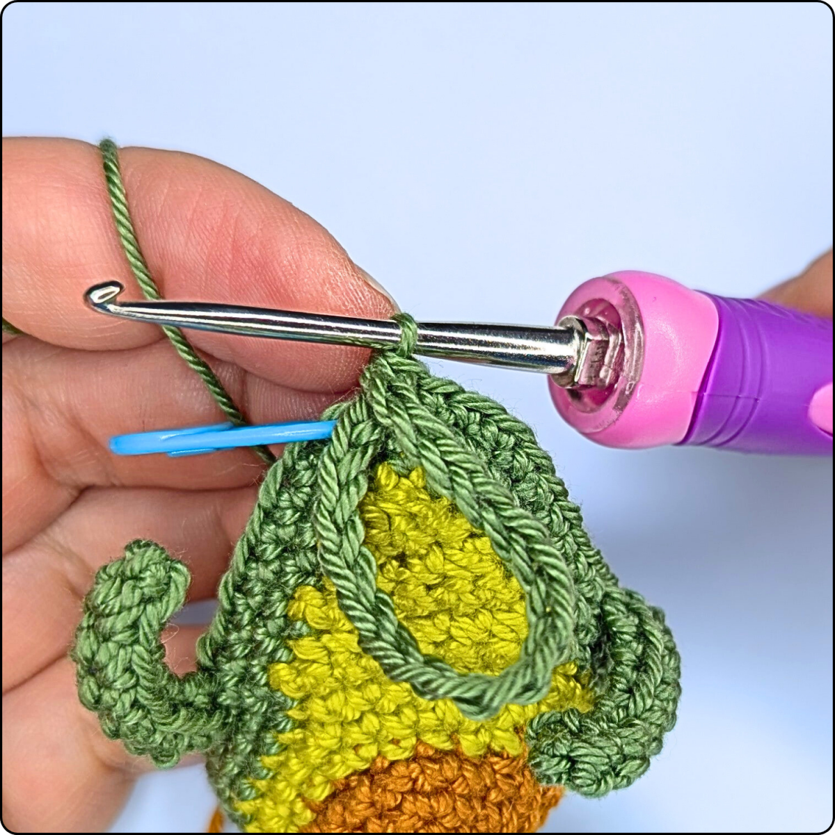 Blog content image for 'Free No-Sew Crochet Pattern: Avocado Keychain'