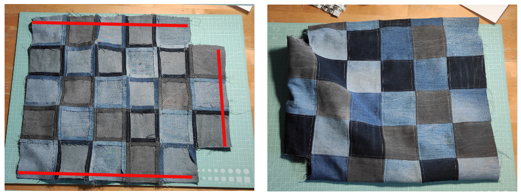 Blog content image for 'Free upcycling sewing instructions - jeans bag'