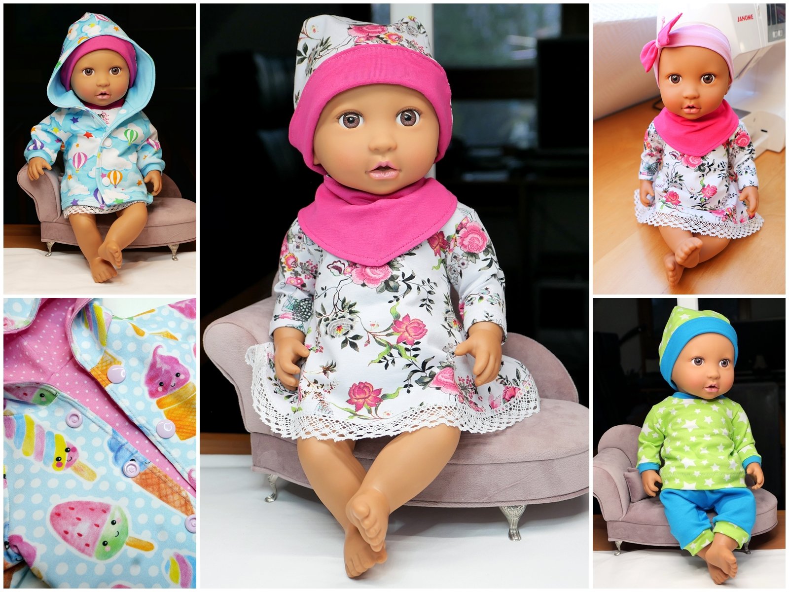 Blog-Inhaltsbild für 'Teil 1 - Meine ersten selbst genähten Puppensachen'