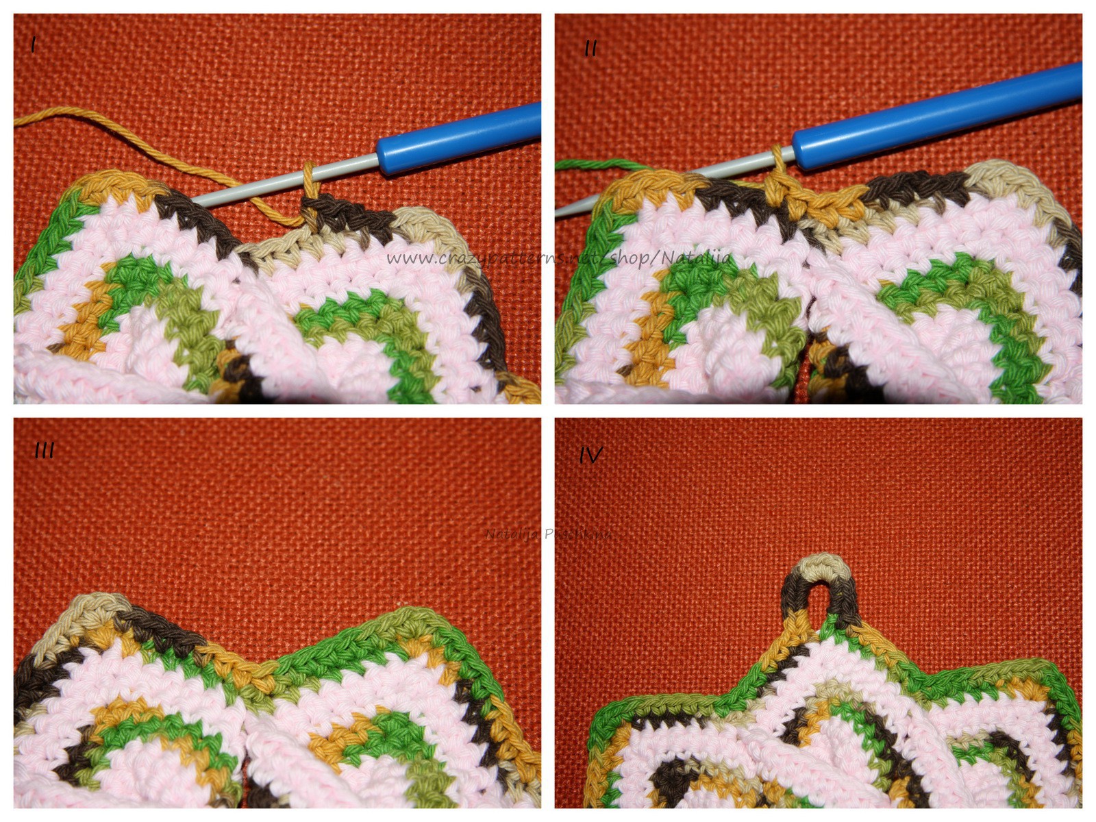 Blog-Inhaltsbild für 'Kostenlose Häkelanleitung Topflappen 'Blume''