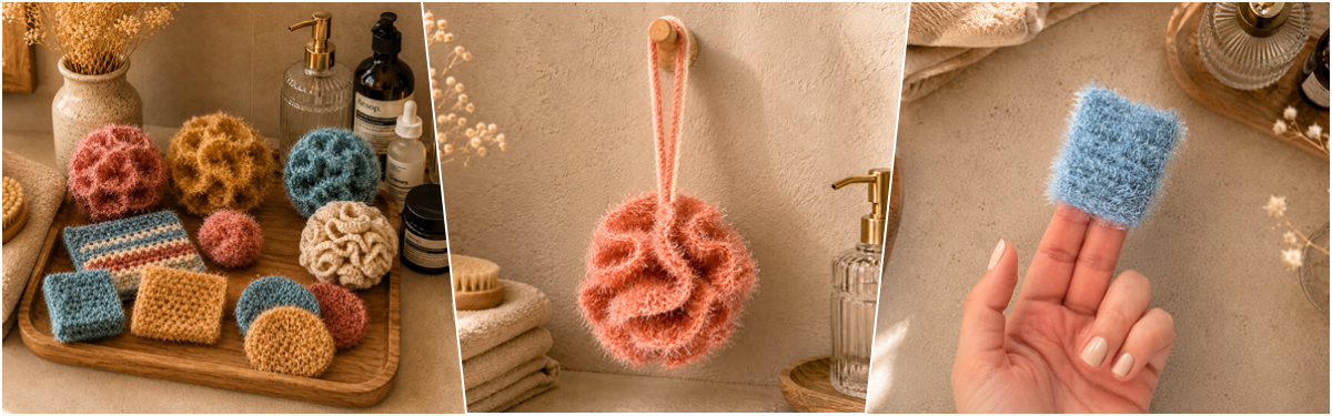 Blog content image for 'TrendMaschen: From Cleaning Yarn to Spa Trend – 5 Free Scrubby Ideas for Your Bathroom'