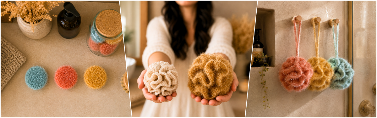 Blog content image for 'TrendMaschen: From Cleaning Yarn to Spa Trend – 5 Free Scrubby Ideas for Your Bathroom'