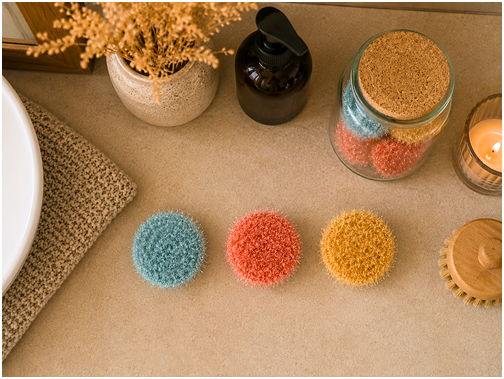 Blog content image for 'TrendMaschen: From Cleaning Yarn to Spa Trend – 5 Free Scrubby Ideas for Your Bathroom'