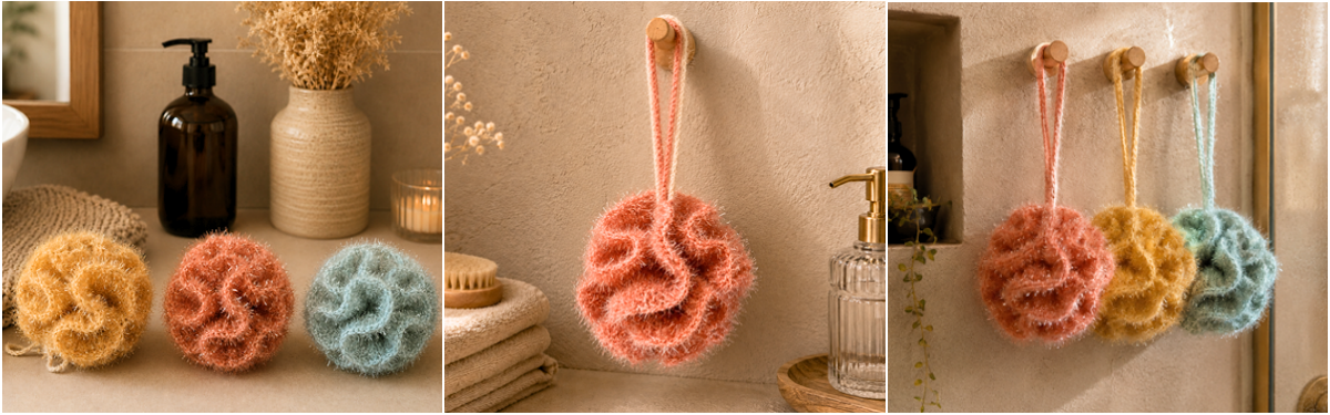 Blog content image for 'TrendMaschen: From Cleaning Yarn to Spa Trend – 5 Free Scrubby Ideas for Your Bathroom'