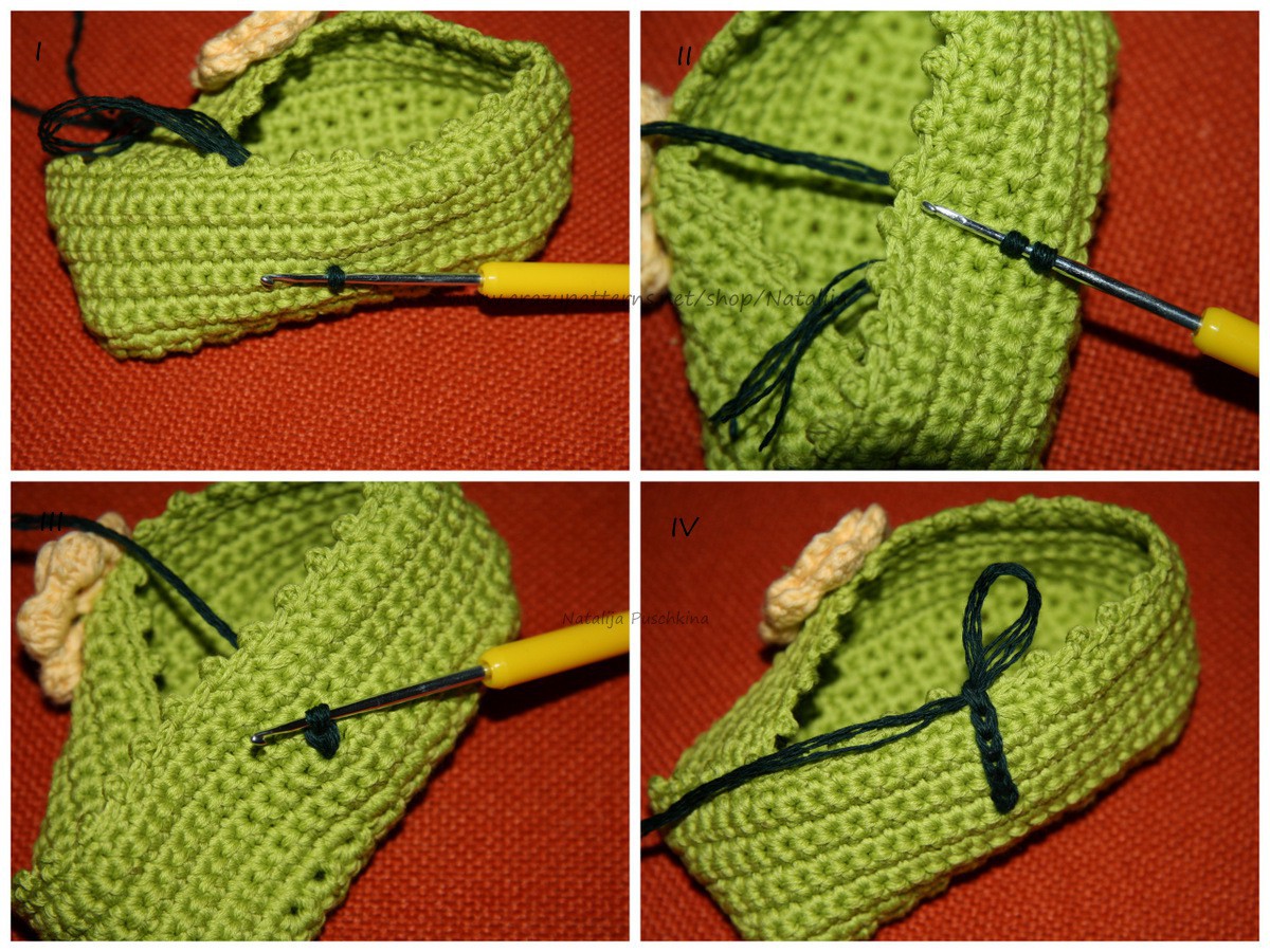 Blog-Inhaltsbild für 'Kostenlose Häkelanleitung für Anfänger - Babyschuhe mit Blume'