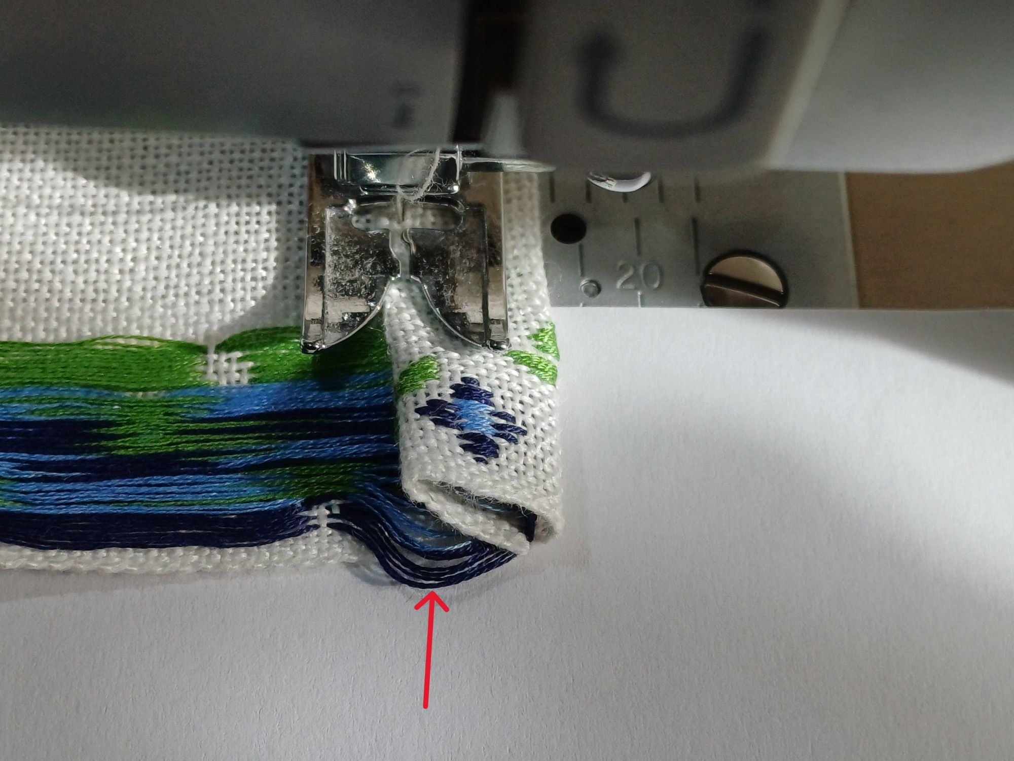 saum an geschenksäckchen nähen