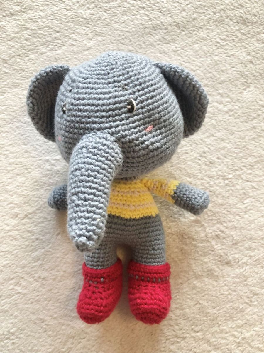 Blog-Inhaltsbild für 'Kostenlose Häkelanleitung Elefant'