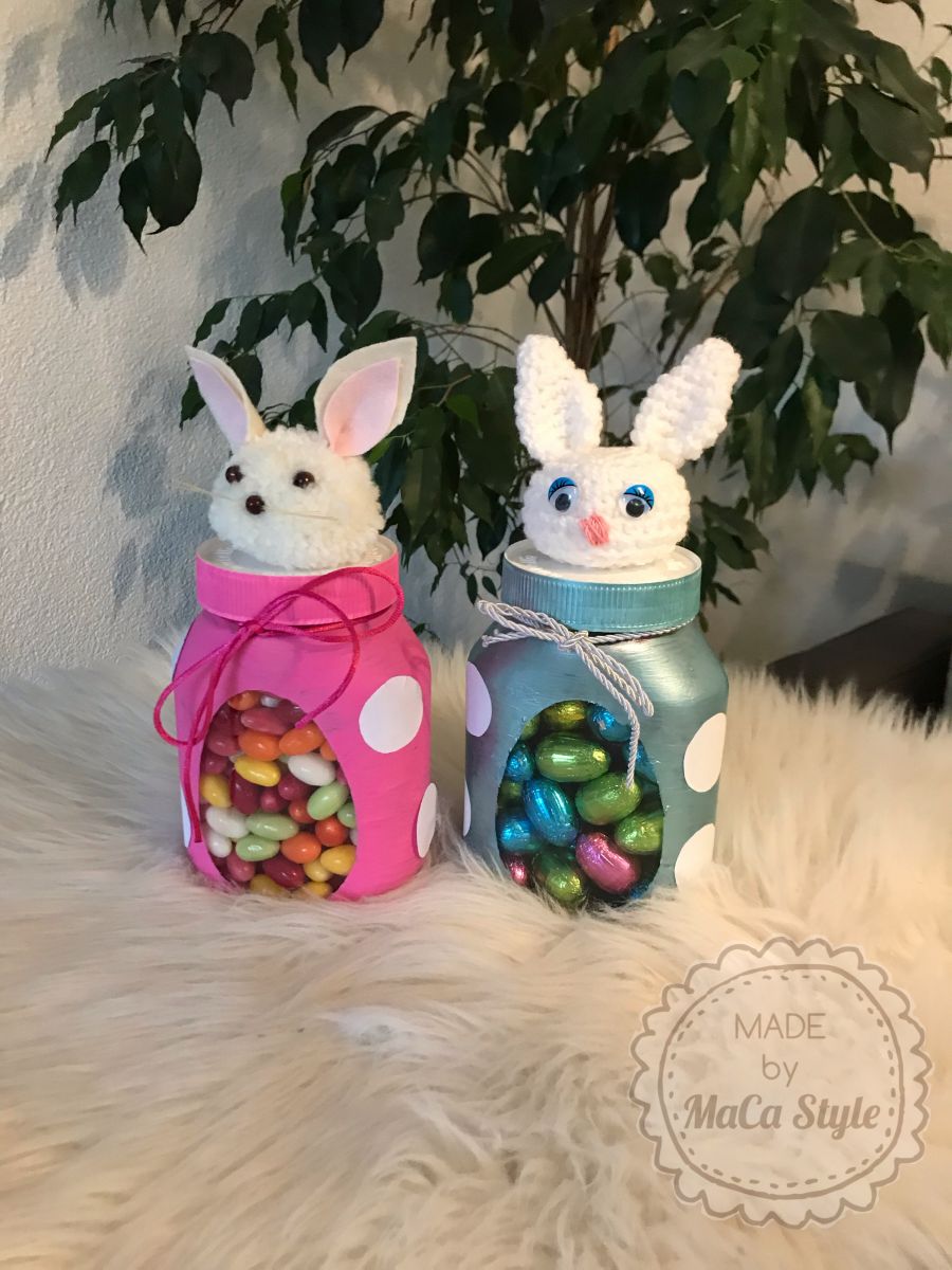 Bastelanleitung Hasengläser Bastelanleitung Hasengläser