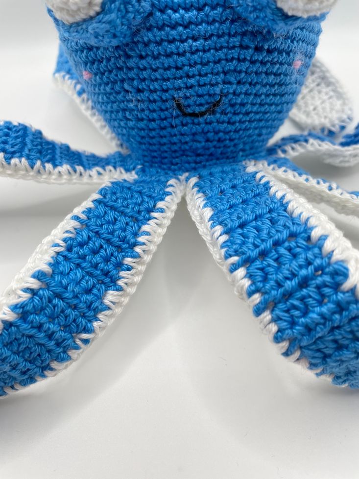 Blog-Inhaltsbild für 'Kostenlose Anleitung Amigurumi Oktopus häkeln'