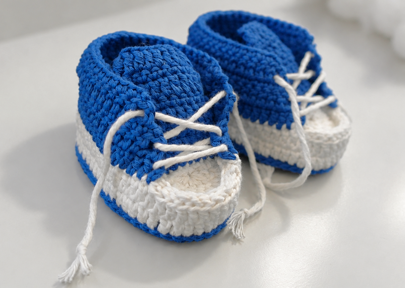 Blog-Inhaltsbild für 'Häkelanleitung Baby- Turnschuhe'