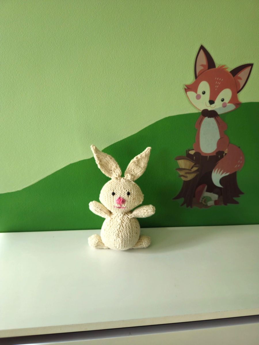Blog content image for 'Free knitting pattern for an easter Bunny decoration'