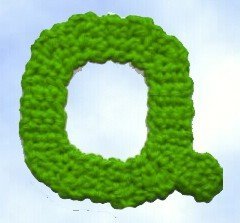 Buchstabensalat - Teil 17 - Buchstabe Q als Applikation und 3-D