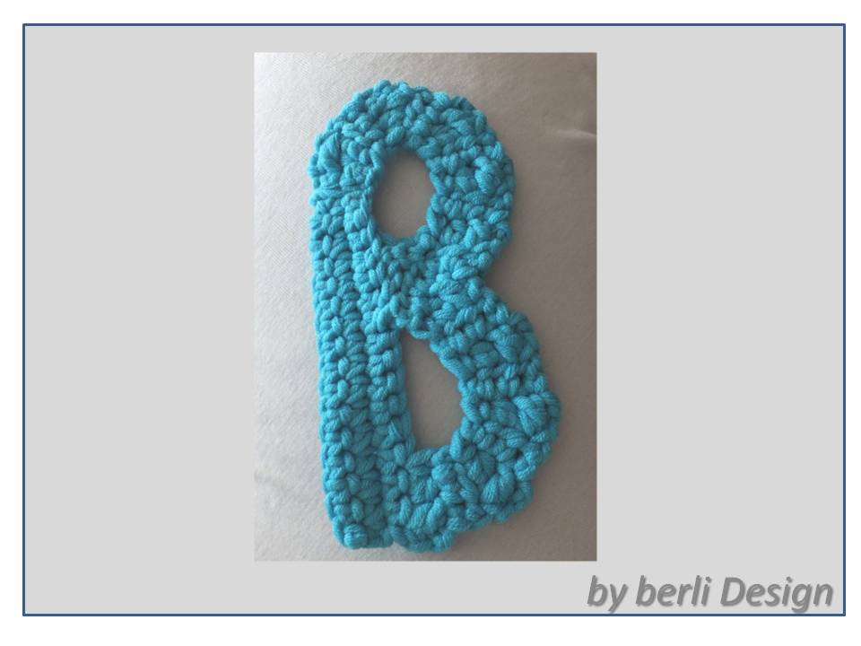 Buchstabensalat - Teil 2 - Buchstabe B als Applikation und 3-D Buchstabensalat - Teil 2 - Buchstabe B als Applikation und 3-D