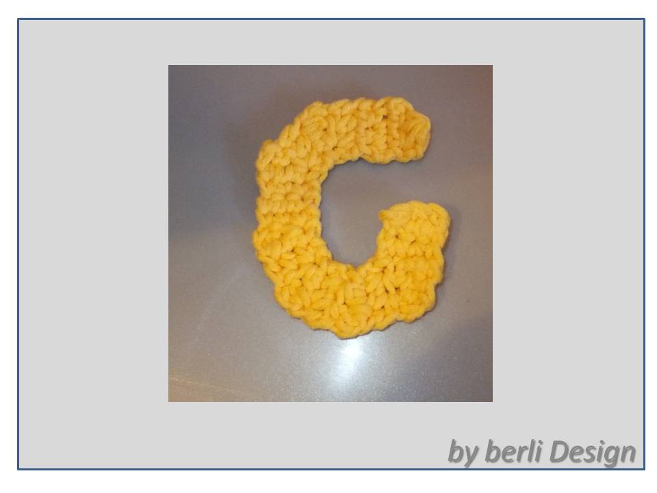 Buchstabensalat - Teil 7 - Buchstabe G als Applikation und 3-D