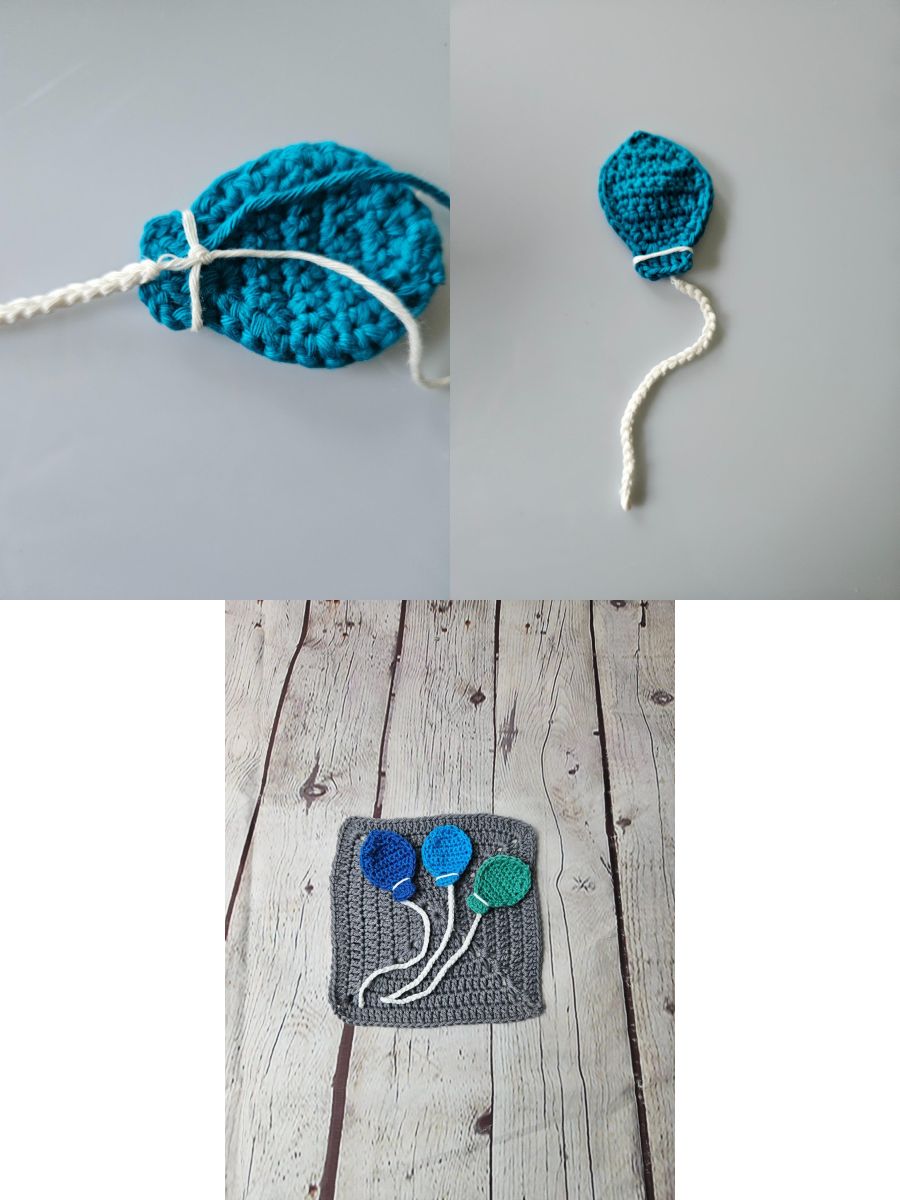 Blog content image for 'Free Crochet Pattern for a Balloon Applique'