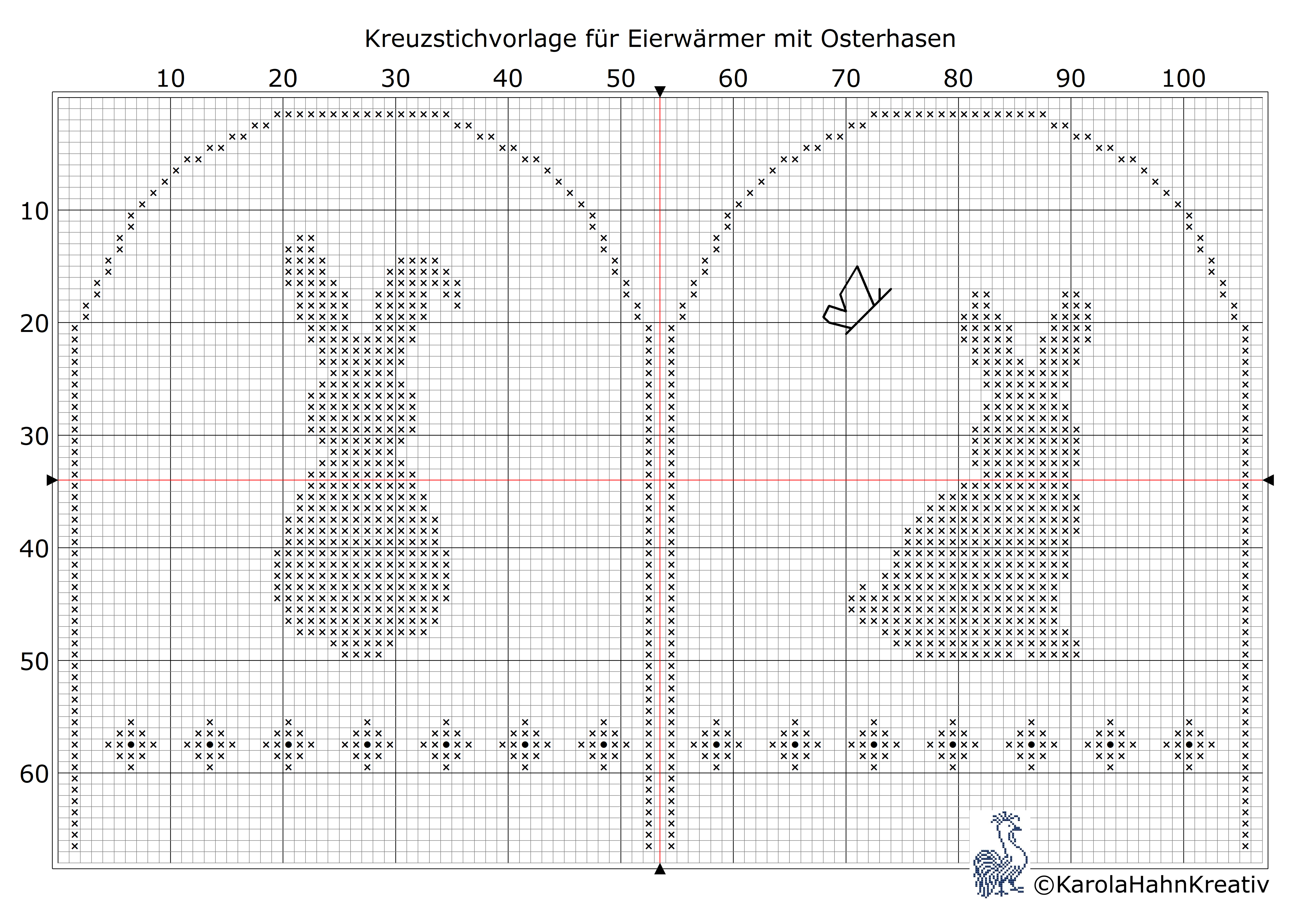 kostenlose kreuzstichvorlage für eierwärmer zu ostern