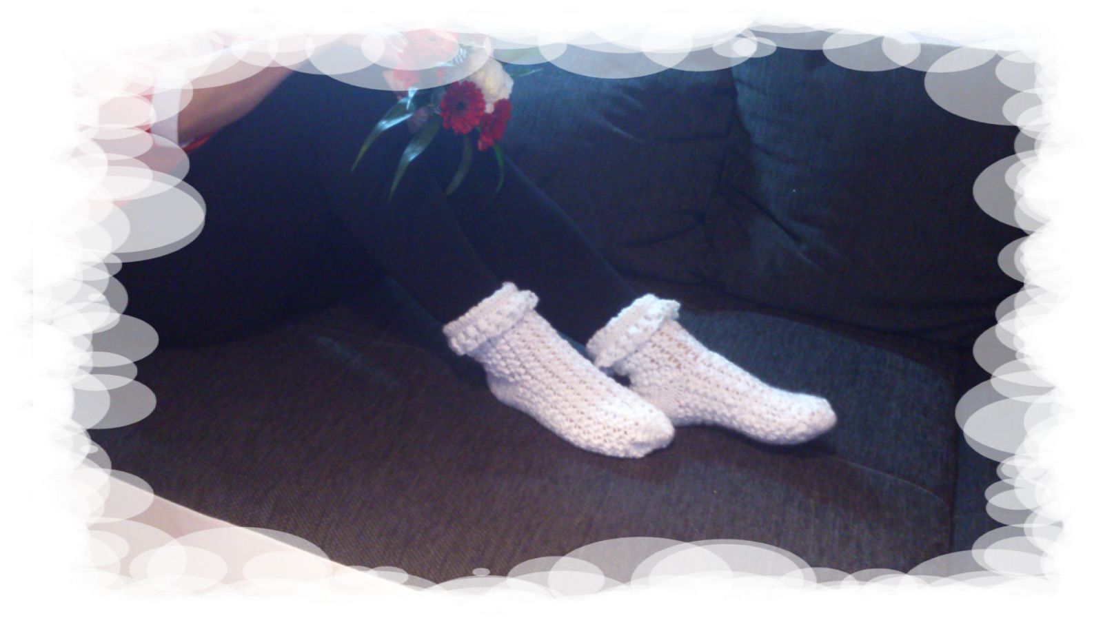 Damen Wohlfühlsocken gehäkelt Damen Wohlfühlsocken gehäkelt