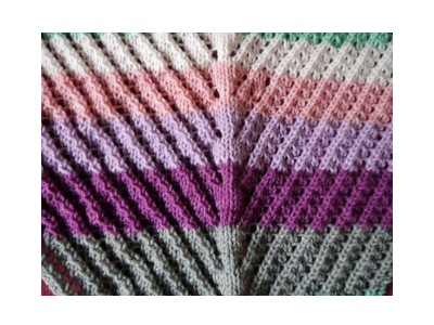 Blog-Inhaltsbild für 'Kostenlose Strickanleitung für anfängerfreundliches Lace-Dreieckstuch'