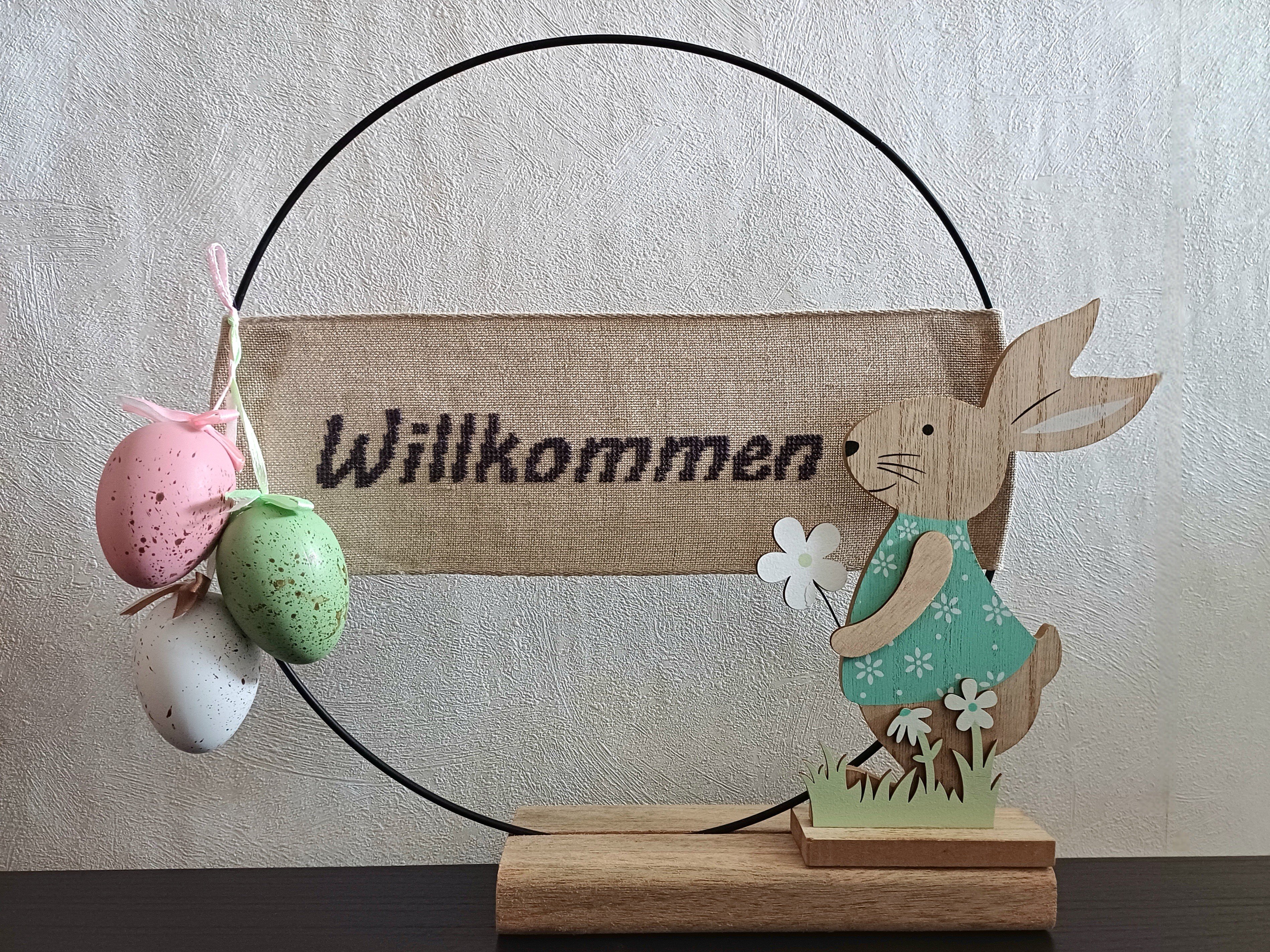 dekoloop ostern kreuzstich