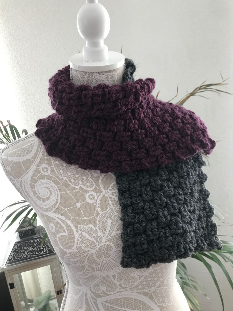 einfacher Schal mit Kompaktem Muster einfacher Schal mit Kompaktem Muster