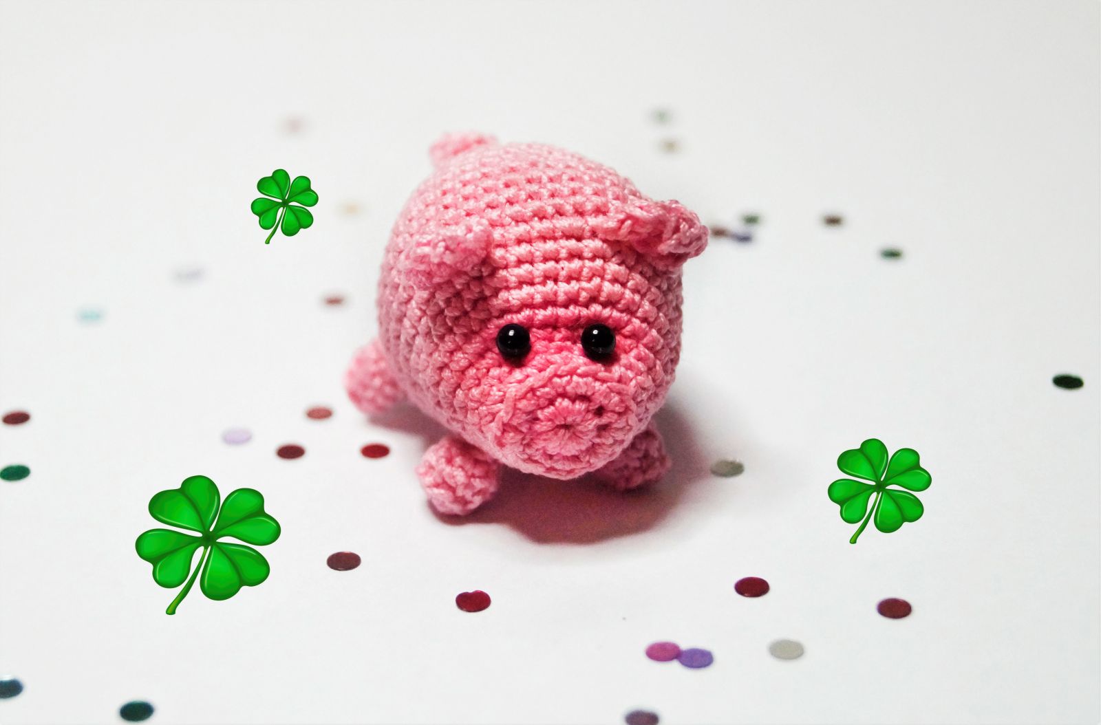 Free Crochet Pattern Keychain Little Lucky Pig
