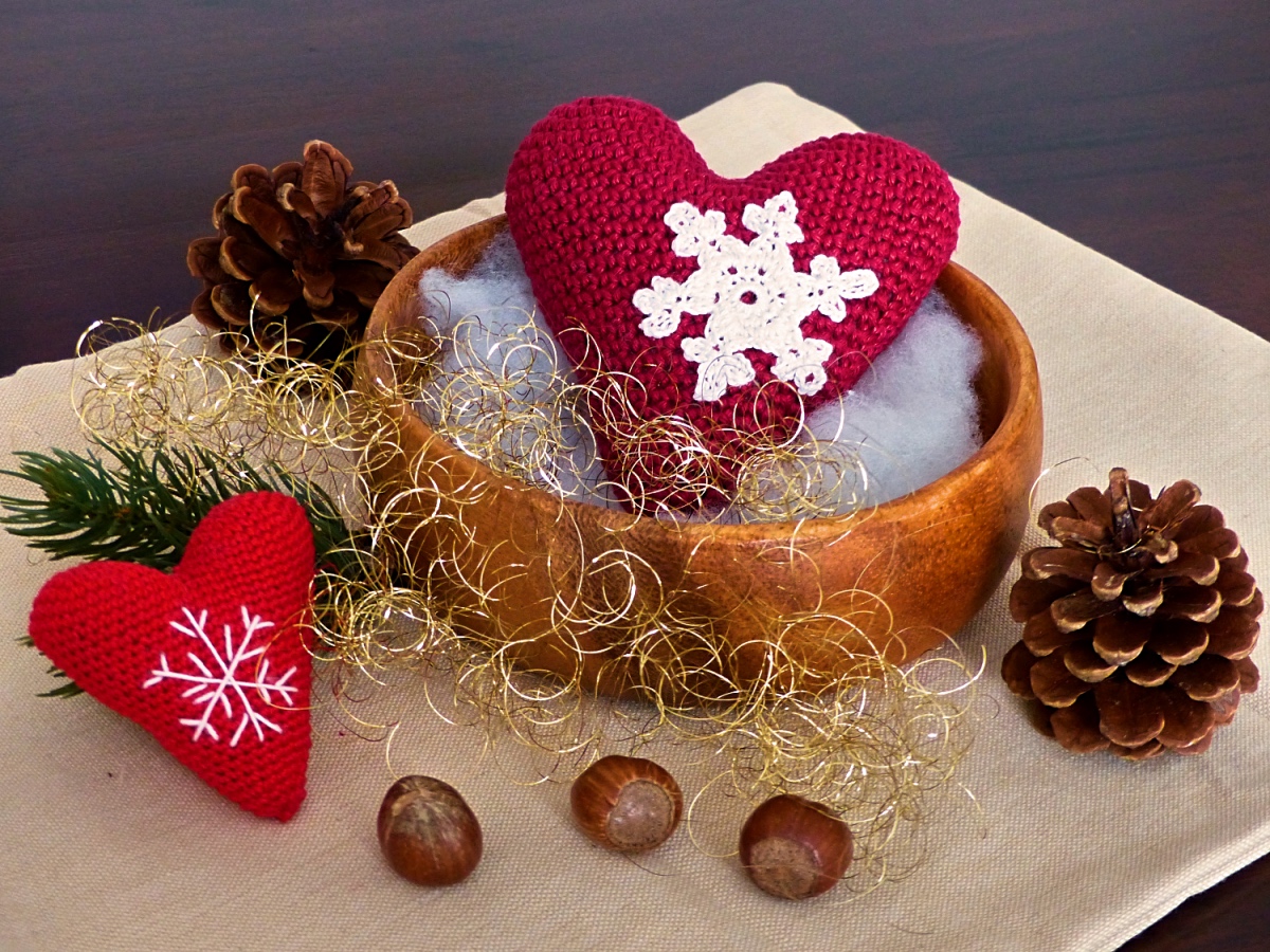 Heart „Winter Romance“ – free crochet pattern