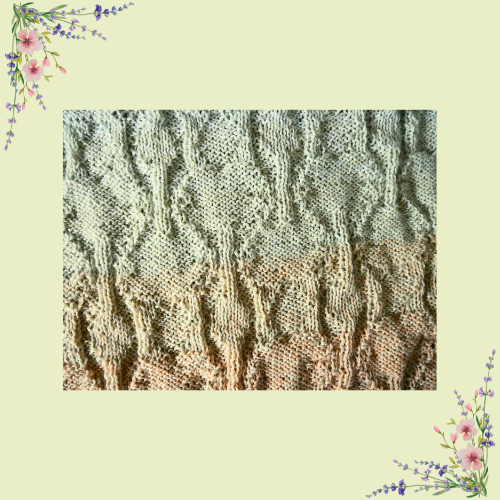 Blog content image for 'free knitting pattern for triangular shawl Kosei'