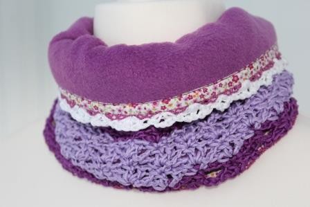kostenlose Häkelanleitung für eine Halssocke oder Loop „Lili“ im Muschelmuster