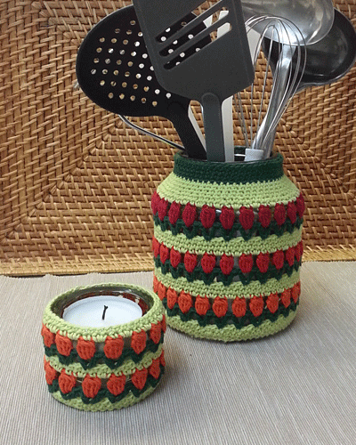 Kostenlose Häkelanleitung Homedecor Tulpenwiese Kostenlose Häkelanleitung Homedecor Tulpenwiese