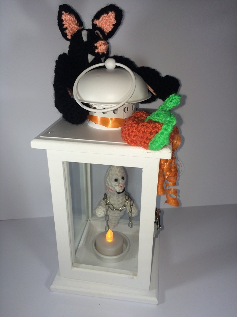 Kostenlose Häkelanleitung - kleiner Geist in der Lampe mit LED Licht